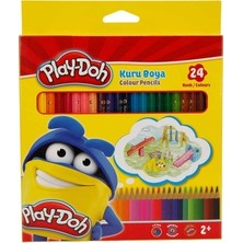 Die Grup Tam Boy 24 Renkli Play-Doh Boya Kalemi Eğlenceli Sanat Için