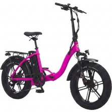 Corelli Voniq-S Eco Mg 20 Jant 42 H.disk Folding Fat Bike Elektrikli Bisiklet Fuşya