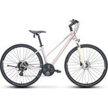 Carraro Sportıve 226 Kadın Şehir Bisikleti 457H Hd 28 Jant 24 Vites Mat Metalik Pembe Bej Mor