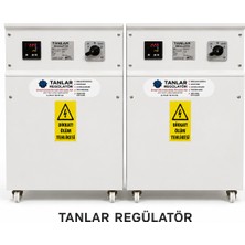 Tanlar Regülatör 30KVA Monofaze Tam Otomatik Voltaj Regülatörü %100 Bakır Sargılı 130/260VAC