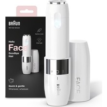 Die Grup Braun Face FS1000 Mini Tüy Dökücü Kadın, Elektrikli Yüz Tüy Alma, Hızlı ve Kolay, Bıyık,