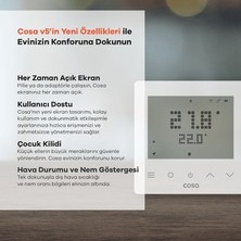 Die Grup Kablosuz Kombi Kontrolü Sağlayan Akıllı Oda Termostatı