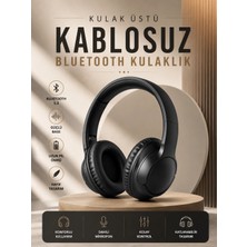 sbodurhome  Kablosuz Bluetooth Kulaklık Kulak Üstü Mikrofonlu 5.0 Bluetooth Anc Özelliği