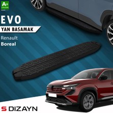 Drs Tuning S-Dizayn Renault Boreal Evo Siyah Yan Basamak 183 cm 2025 Üzeri A+ Kalite