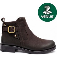 Venüs Ames Hakiki Deri Kaymaz Taban Ortopedik Kadın Bot