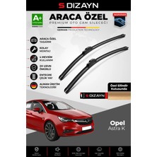 Drs Tuning S-Dizayn Opel Astra K Ön Cam Silecek Seti 2015-2021 Premium Araca Özel 70-60 cm A+ Kalite