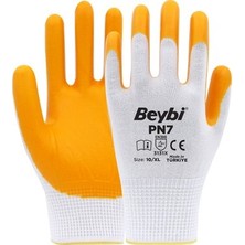 Die Grup Pn7 Polyester Örme Nitril Usta Eldiven Sarı Koli 288 Adet