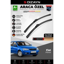 Drs Tuning Fiat Albea Ön Cam Silecek Seti 2002-2012 Premium Araca Özel 55-45 cm A+ Kalite