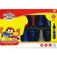 Die Grup 12 Renkli Parmak Mum Boya Seti ile Eğlenceli Sanat Deneyimi