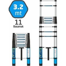 Die Grup Teleskopik Merdiven 11 Basamak 320 kg Kapasiteli