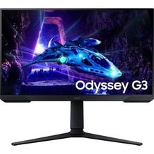 Die Grup Samsung Odyssey G3 24" 180 Hz 1 Ms (Hdmı+Dp) Fhd Pivot Gaming Monitör LS24DG302EUXUF
