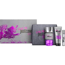 Roberto Cavalli Just Cavalli Give Me Magic For Her Edp 90 ml + Edp 15 ml + 100 ml Body Lotion Kadın Parfüm Seti