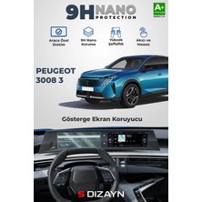 Drs Tuning S-Dizayn Peugeot 3008 3 10 Inç 9h Nano Gösterge Ekran Koruyucu (Parlak) 2024 Üzeri A+ Kalite