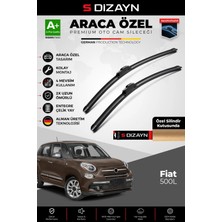 Drs Tuning S-Dizayn Fiat 500L Ön Cam Silecek Seti 2012 Üzeri Premium Araca Özel 65-38 cm A+ Kalite