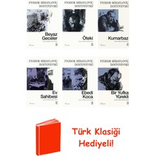 Ketebe Fyodor Mihayloviç Dostoyevski 6 Kitap Seti + Türk Klasiği Hediye
