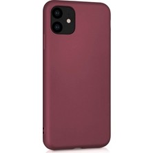 Die Grup Case 4u Apple iPhone 11 Kılıf Klasik Mat Renkli Yumuşak Premier Silikon Koyu