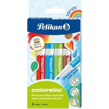 Die Grup Pelikan Colorella Suda Çözünür Keçeli Kalem 6lı