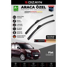 Drs Tuning Fiat Doblo 2 Ön Cam Silecek Seti 2010-2022 Premium Araca Özel 60-40 cm A+ Kalite