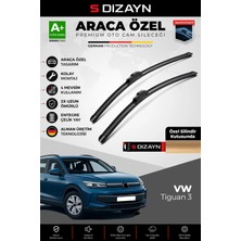 Drs Tuning S-Dizayn Vw Tiguan 3 Ön Cam Silecek Seti 2024 Üzeri Premium Araca Özel 65-53 cm A+ Kalite
