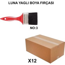 Die Grup No 3 Luna Yağlı Boya Fırçası, 12 Adet