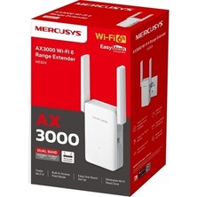 Die Grup Mercusys ME80X | AX3000 Mbps Dual-Band Wi-Fi 6 Menzil Genişletici | 1 Gigabit Port | 2 Harici Anten