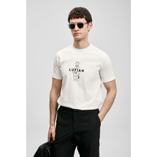 Lufian 111020307 Sımbad Modern Grafik T- Shirt Erkek T-Shirt