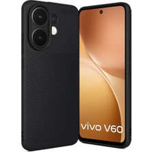 sbodurhome Vivo V60 5g Auto Focus Karbon Kapak - Siyah