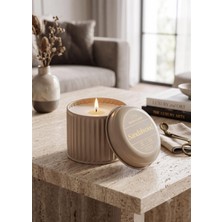 The Mia Calm Sandal Ağacı Kokulu Kahve Kapaklı Mum 600 gr