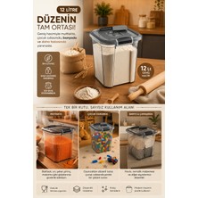 Porsima 9974 Royal Box 12 Litre Kare Hava Geçirmez Sızdırmaz Kapaklı Saklama Kabı