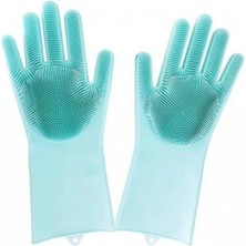 Hace Bazaar Sihirli Isıya Dayanıklı Silikon Çok Amaçlı Bulaşık Eldiven Fırçası Magic Gloves
