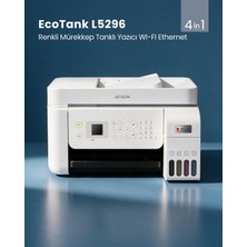 Epson L5296 MEAF Yazıcı-Tarayıcı-Fotokopi-Faks Renkli Mürekkep Tanklı Yazıcı WI-FI Ethernet