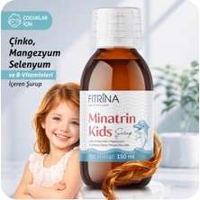 Fıtrina Minatrin Kids Şurup 150 ml – Magnezyum, Çinko, Selenyum, B2, B3 ve B6 Vitamini İçeren Çocuklara Özel Takviye Edici Gıda Şurup