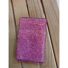 Gardenauto Pembe Taşlı Slim (Ince) Kısa Metal Sigara Kutusu