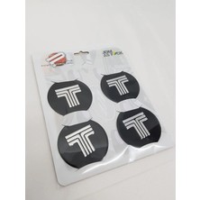 Gardenauto Tofaş Jant Göbeği Göbek Arması Sticker 4'lü Set