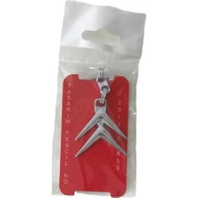 Gardenauto Citroen Araca Uyumlu Logo Amblem Arma 3D Metal Oto Anahtarlık