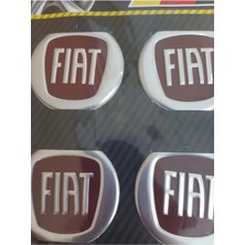 Gardenauto Fiat Jant Göbeği Arma Yapışkanlı 4'lü Set