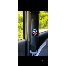 **joker Baskılı Oto Emniyet Kemeri Pedi 2'li Set – Karakter Tasarımlı Araç Konfor Aksesuarı**