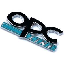 Gardenauto Opc Line Siyah Metal Logo Amblem Sticker