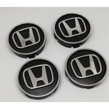 Gardenauto Honda Kabartma Geçme Jant Göbeği Siyah 4'lü 55MM