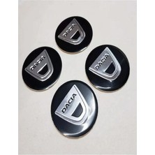 Gardenauto Dacia Jant Göbeği Göbek Arması Sticker 56MM 1 Takım(4 Adet)