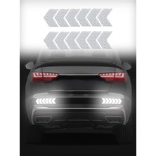 Gardenauto Ok Işareti Reflektörlü Oto Aksesuar Sticker Işıldak Yapıştırıcı