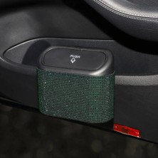 Gardenauto Taşlı Oto Araba Çöp Kutusu Kapaklı Organizer Taş Kaplı Çöp Kovası
