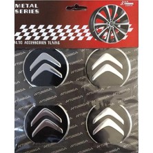 Gardenauto Citroen Alüminyum Yapıştırma Jant Göbeği 4 Lü 55MM