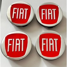 Gardenauto Fiat Kırmızı 58/55 mm Jant Göbeği