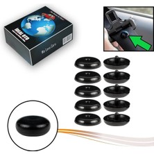 Gardenauto 5li Set- Siyah Emniyet Kemeri Çıtçıtı Klipsi Düğmesi Stop Düğme Toka Tüm Araçlar Için