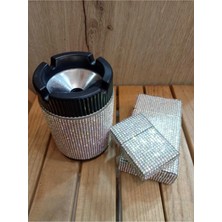 Gardenauto Janjanlı (Neon) Taşlı Touch Metal Sigara Kutusu - Alüminyum Küllük ve Zippo Çakmak