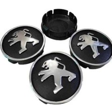 Gardenauto Peugeout Kabartma Geçme Jant Göbeği 4'lü 60MM-55MM