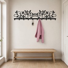 Awt Store Dekoratif Metal Duvar Askılığı Yapraklı Sarmaşık Tasarımlı