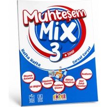 Key Kaliteli Eğitim Yayınları Muhteşem Mix 3. Sınıf Hafta Hafta Çarşaf Çarşaf Soru Bankası | Okuma Anlama, Dil Bilgisi, Problem Çözme, Kodlama, Akıl Zekâ Oyunları