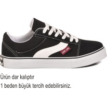 Look Life Siyah Dar Kalıp Erkek Kanvas Hava Alabilen Rahat Sneaker Spor Ayakkabı 1002 G